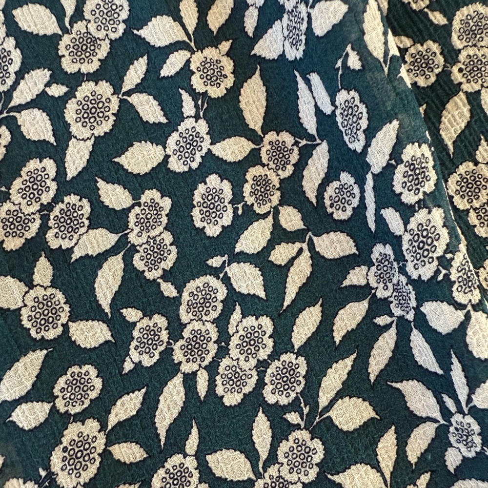 ba&sh Teal and Light Blue Floral Midi Dress - Picture 4 of 8